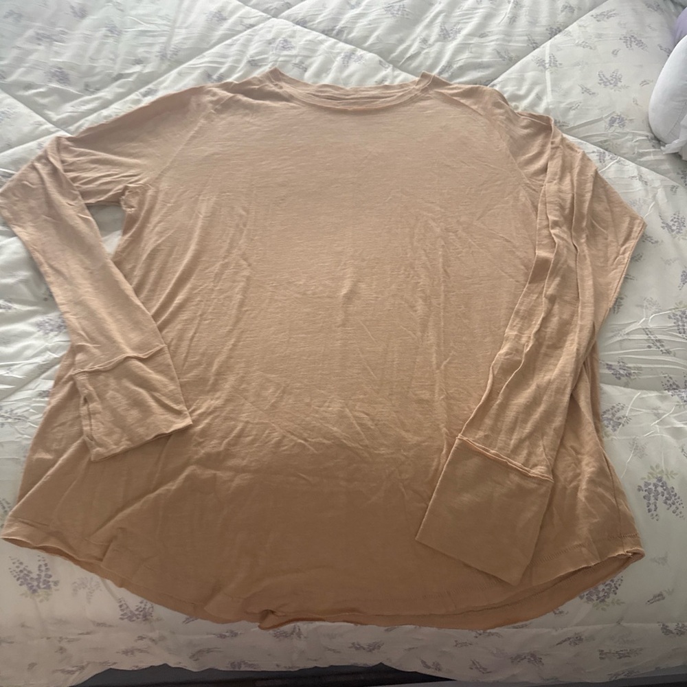 We The Free Arden Long Sleeve Top in Tan